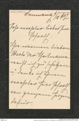 Nachlass Franz Steindachner, Brief von L. Weckbecker an Franz Steindachner (09.12.1907), Inv.Nr. 578.01, Seite 1